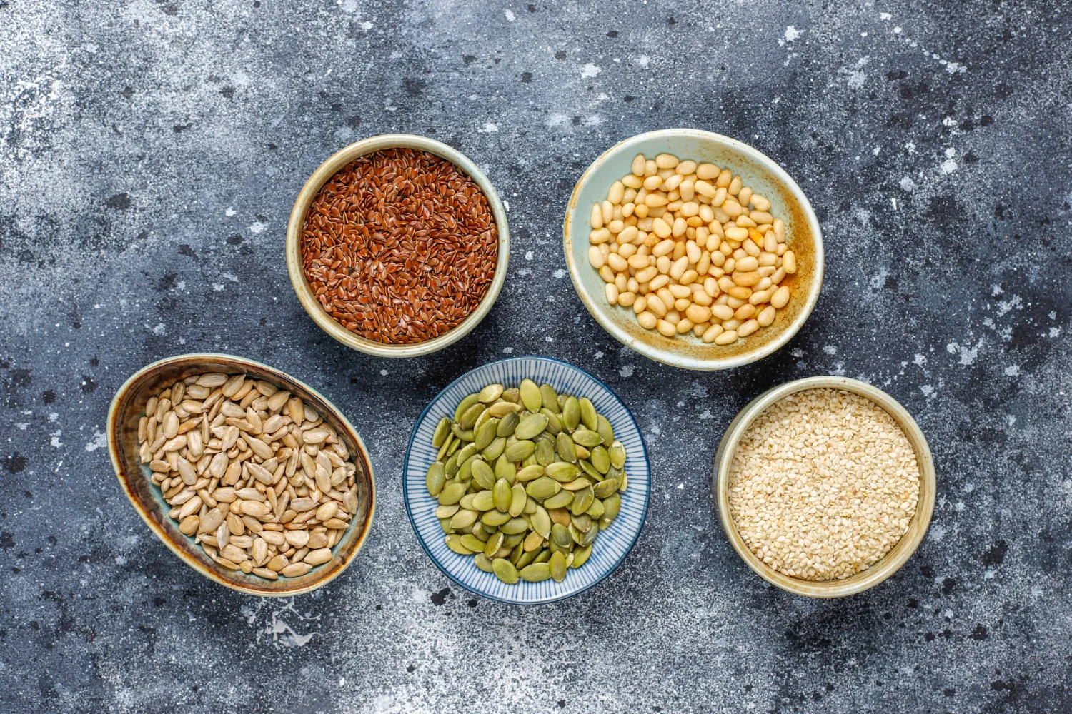 Healthy seeds in a bowl for weight loss diet in Pakistan