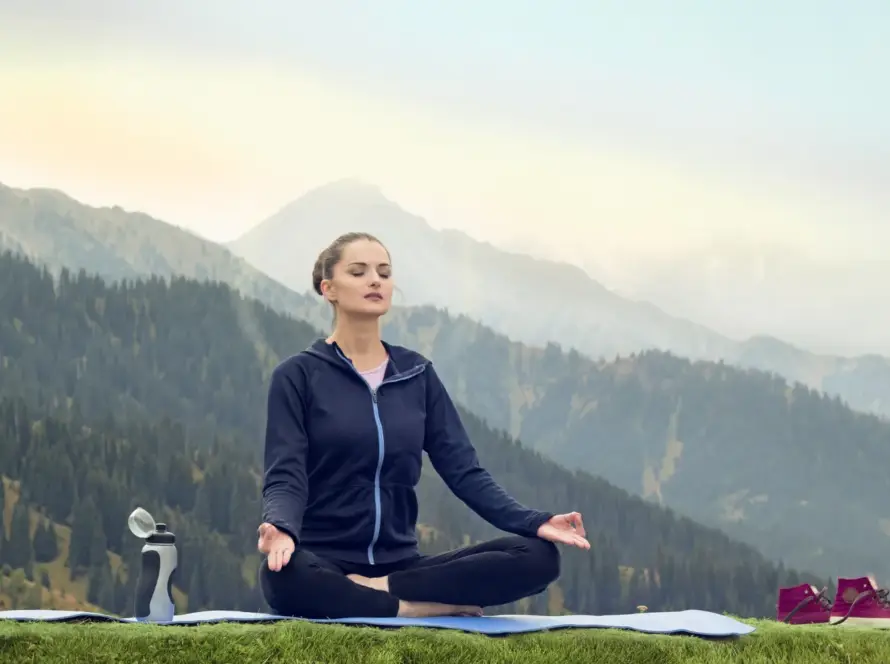 Holistic Wellness Guide showing balance of mind, body, and soul