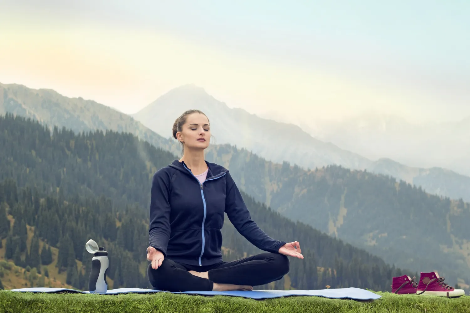 Holistic Wellness Guide showing balance of mind, body, and soul