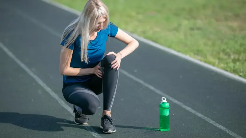 Athlete Recovering from Muscle Strain with Physiotherapy